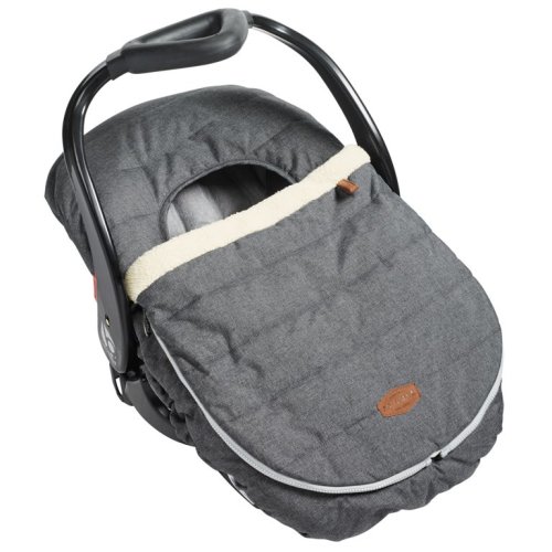 JJ Cole Baby Car Seat Cover, Baby Carrier Cover, Machine Washable, Heather Gray