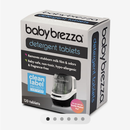 Baby Brezza Official Detergent Soap Tablets for Baby Brezza Bottle Washer Pro, 120 Tablets