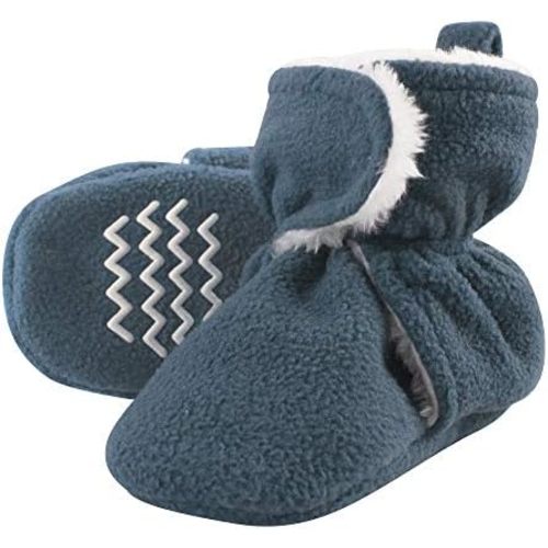 Hudson Baby Unisex Baby Cozy Fleece and Faux Sherpa Booties