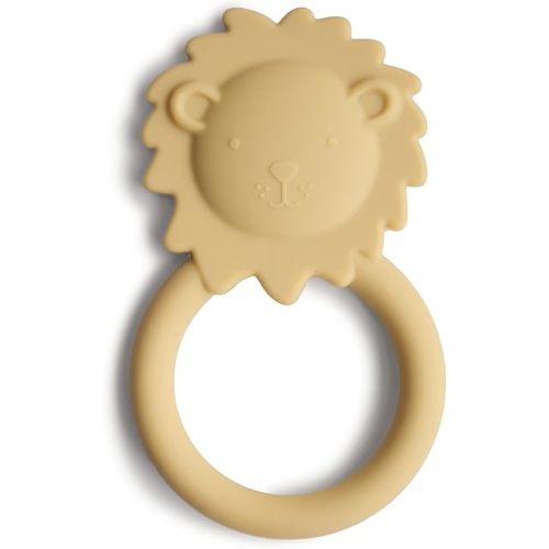 mushie Silicone Baby Teether Toy | Lion