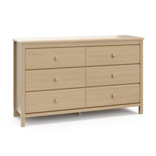 Storkcraft Storkcraft Alpine Driftwood 6-Drawer Standard Dresser 03666-407 at Lowes.com