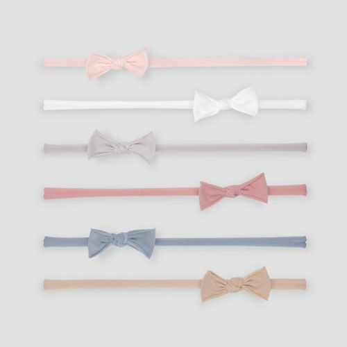 Carter's Just One You® 6pk Baby Girls' Nylon Bow Headwrap - 0-12M