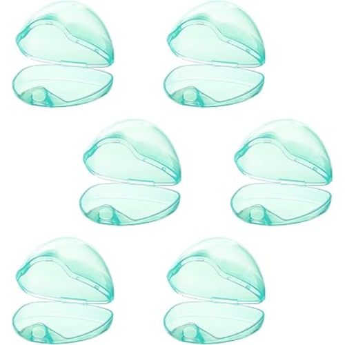 Accmor Pacifier Case, Pacifier Holder Case, Pacifier Container for Travel, BPA Free,Transparent Green, 6 Pack