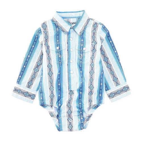 Wrangler® Baby Boys Newborn-24 Months Long Sleeve Printed Woven Shirt