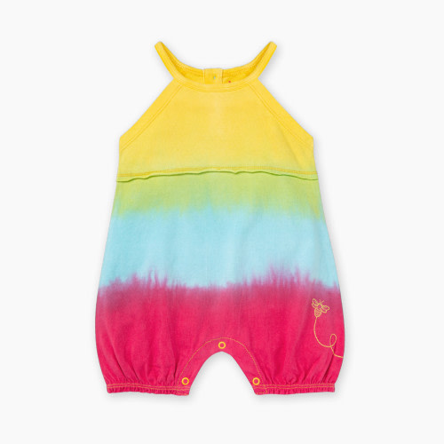 Burt's Bees Baby Organic Cotton Romper Jumpsuit - Pineapple Dip Dyed, 0-3 Months