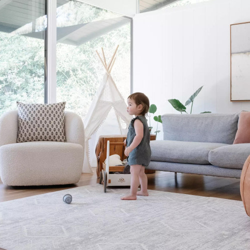 House of Noa Little Nomad Play Mat l Ula - Gray, 8X8