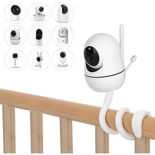 Baby Monitor Mount | Compatible with Infant Optics DXR-8 Pro, Hello Baby Monitor Mount, Nanit, Motorola, Vava, Owlet | Universal Baby Camera Holder, Flexible