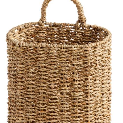 Trista Natural Seagrass Hanging Wall Basket - World Market