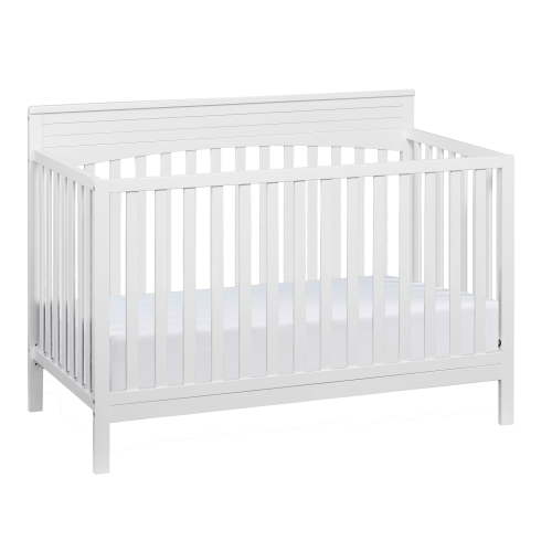 Oxford Baby Harper 4-in-1 Convertible Crib, Snow White, GREENGUARD Gold Certified, Wooden Crib
