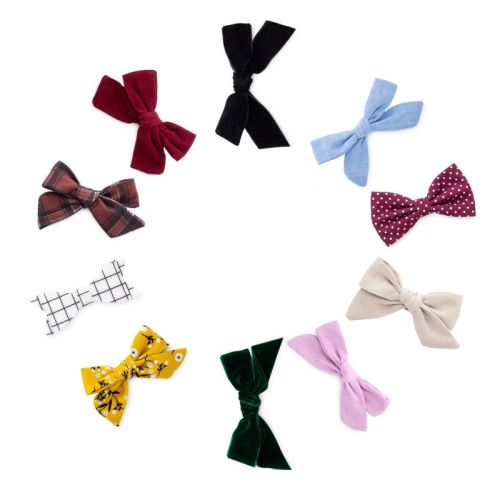 Parker Baby Girl Bows Clips, Assorted 10 Pack Of Hair Accessories For Girls -"the Anne Set"