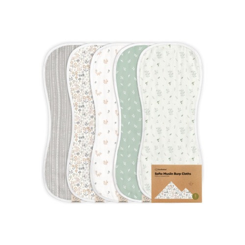 Softe Muslin Baby Burp Cloth, One Size