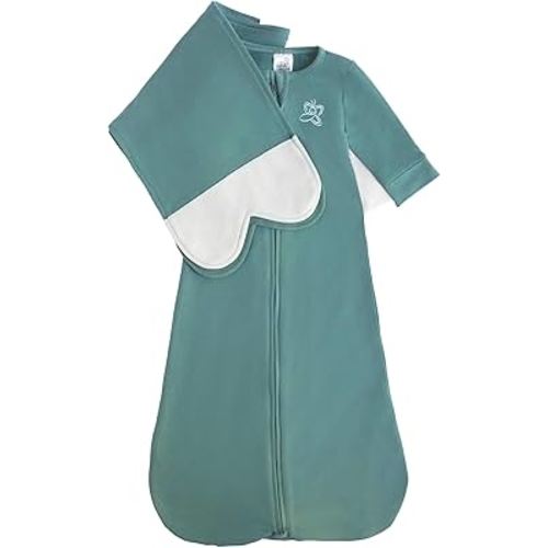 Organic Cotton Blend, All-in-One Sleep Sack Training System for Newborn Infant Baby