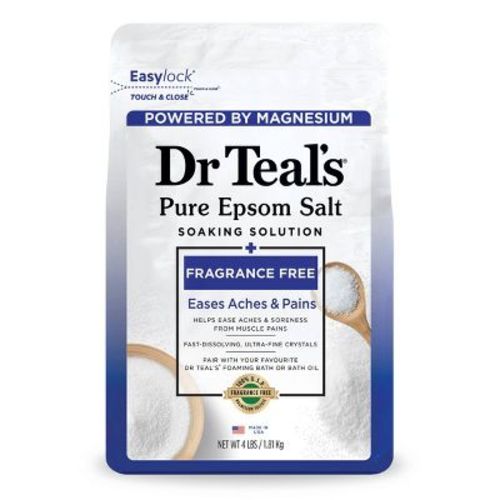 Dr Teal's Epsom Salt Magnesium Soak - Fragrance-free - 4 Lbs