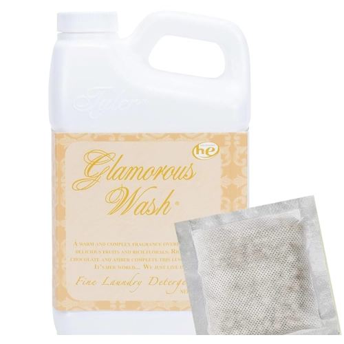 Wash Diva 32 Fl oz HE, BZ Laundry Detergent/with Glamorous Sachet Single Pouch L