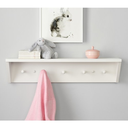 Pop Color Shelf With Pegs (30")