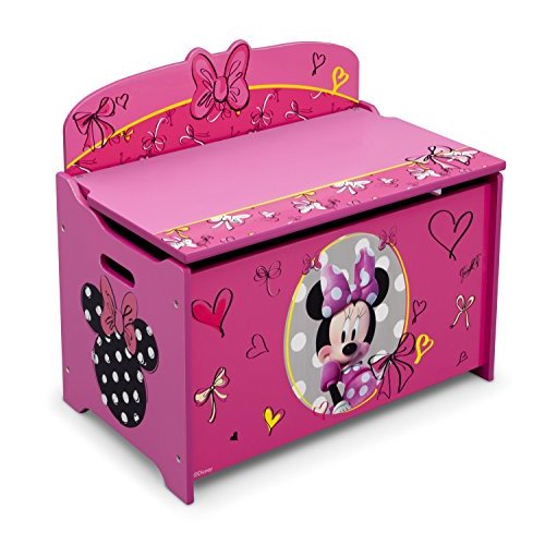 Delta Children Deluxe Toy Box, Disney Minnie Mouse