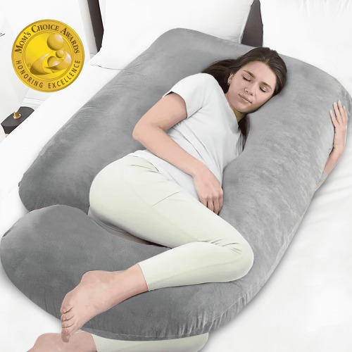 NFTIGB U Shaped Pregnancy Pillow, 70 Inch Full Body Maternity Support with Removable Cover