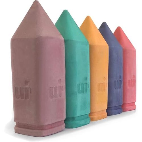 Urban Infant Non-Toxic Sidewalk Chalk for Toddlers 1-3 and Kids - Washable Outdoor Jumbo Chalk - Original