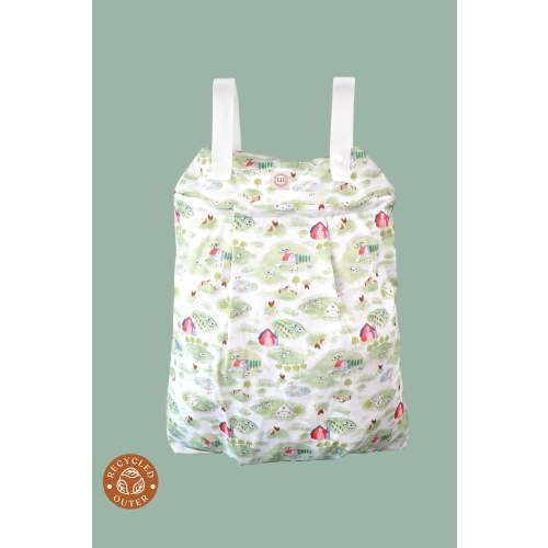Lighthouse Kids Company Large Hanging Cloth Diaper Pail Liner Wet Bag - On The Farm