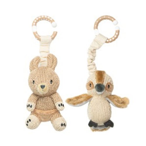Pram/Stroller Toys - Kangaroo & Kookaburra