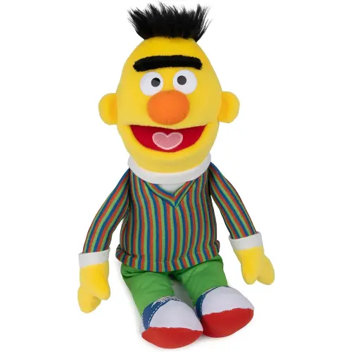 GUND Sesame Street Official Bert Muppet Plush, Premium Plush Toy for Ages 1 & Up, Yellow, 14”