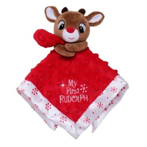 Rudolph the Red-Nosed Reindeer Rudolph Lovie Snuggle Blanket Soother - Christmas