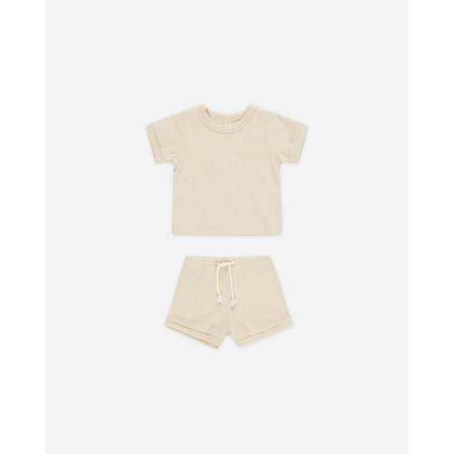 Ribbed Shortie Set || Oatmeal – Quincy Mae