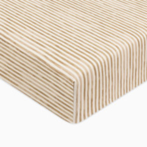 babyletto Organic Brushed Cotton Crib Sheet - Autumn Stripe