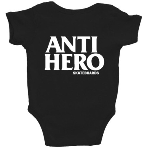 Anti Hero Black Hero Skateboard Baby Bodysuit By Kakashop - Artistshot