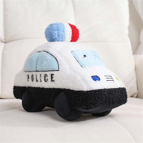 Wizlet Cartoon Police Car Shaped Throw Pillows Hugging Car Plush Stuffed Pillow Couch Bed Living Room Kids Bedroom Decor for Boys Girls in Christmas Birthday - F