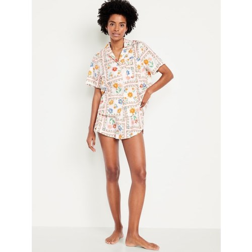 Poplin Pajama Short Set