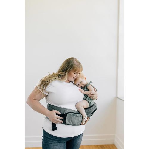 Tushbaby Bundle: The Original Safety-Certified Hip Carrier for Babies & Toddlers: Machine Washable Child Waist Seat with Pocket Storage, As Seen on Shark Tank (23”-44” Waist, 0-3 yrs up to 45lbs)