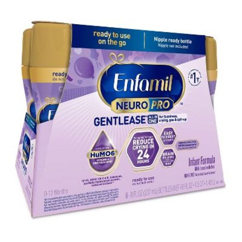 Enfamil Gentlease Ready To Use Bottles - 8 Fl Oz Each/6ct
