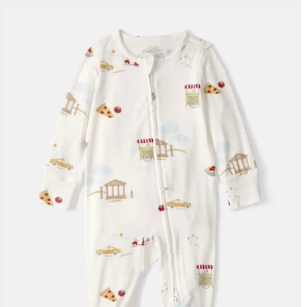 Baby Italy 2-Way Zip PurelySoft™ Sleep & Play Pajama - Cream | Carter's