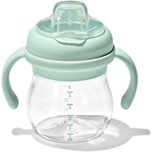 OXO Tot Transitions Soft Spout Sippy Cup with Removable Handles - 6 oz. - Opal
