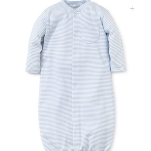 Kissy kissy Simple Stripes Convertible Gown- newborn