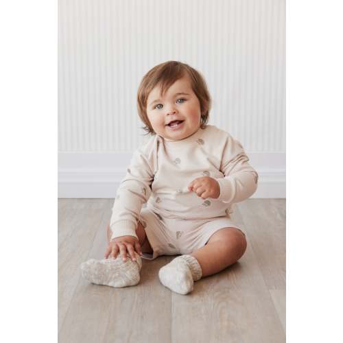 Organic Cotton Kit Sweatshirt - Henry Hedgehog Birch