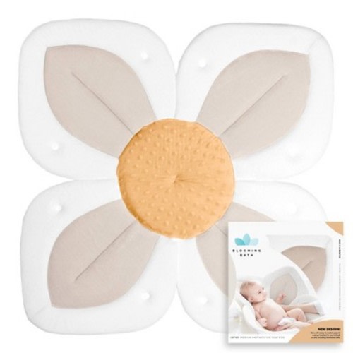 Blooming Bath Lotus Baby Bath, Color: Cream/Clay