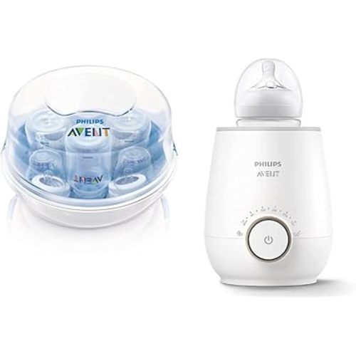 Philips Avent Fast Bottle Warmer + Microwave Steam Sterilizer