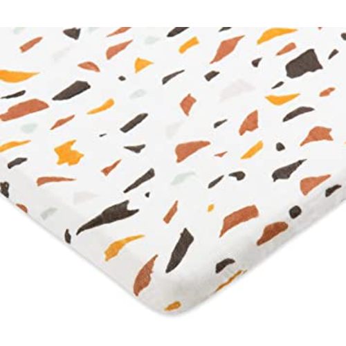 Babyletto Organic Cotton All-Stages Bassinet Sheet - Terrazzo