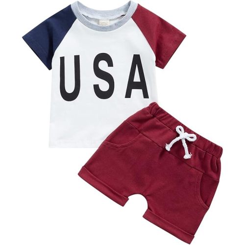 Ledy Champswiin Toddler Boy Clothes Baby Summer Outfit Dinosaur Letter Print Cotton Tops+Grey Elastic Shorts 2pcs
