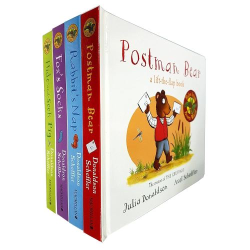 Julia Donaldson Tales From Acorn Wood Series Collection 4 Books Set - (Fox's Socks, Hide-And-Seek Pig, Rabbit's Nap, Postman Bear)