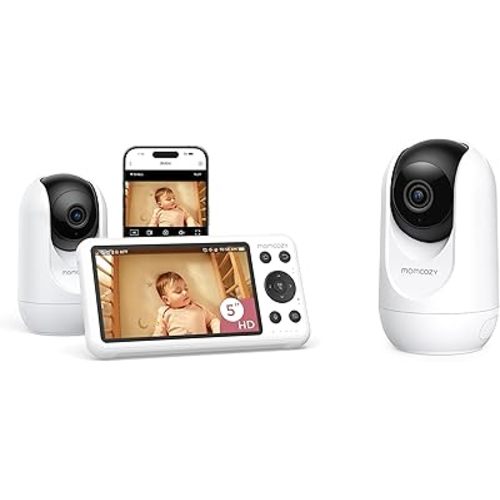 Momcozy Smart WiFi Baby Monitor with Camera & Baby Monitor BM04 Add-on Camera