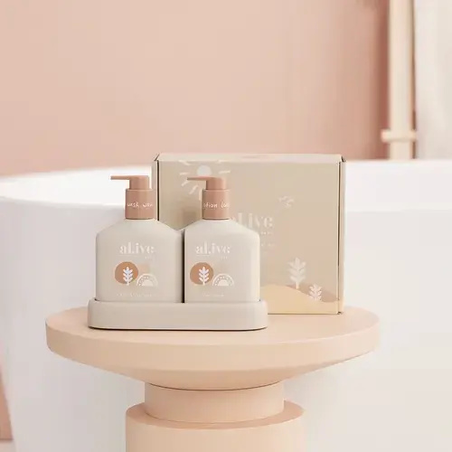 AL.IVE BODY BABY HAIR & BODY DUO - CALMING OATMEAL | Baby Bunting AU