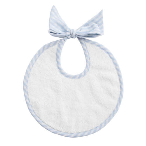 Louelle. newborn bib - Harbor Island stripe | Over The Moon