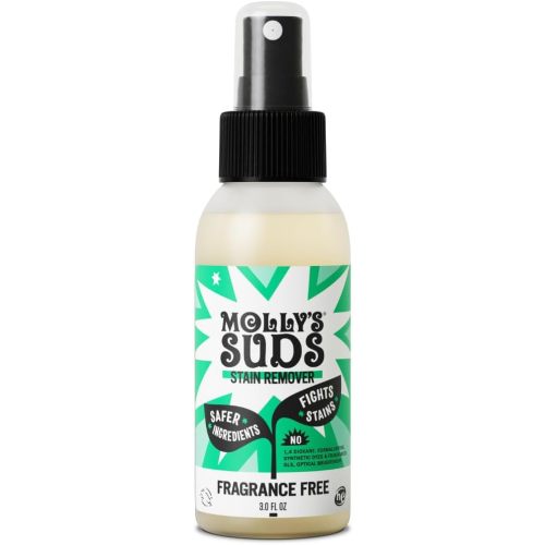 Molly's Suds Stain Remover Spray | Gentle Yet Powerful, Great for Baby & Pet Stains | Clean, Simple Ingredients (Fragrance Free) (3 Fl Oz (Pack of 1))
