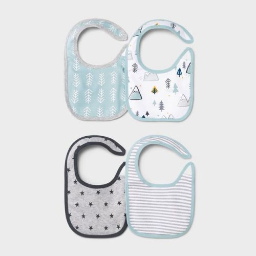 Baby 4pk 'Adventure Awaits' Bib - Cloud Island™ Green