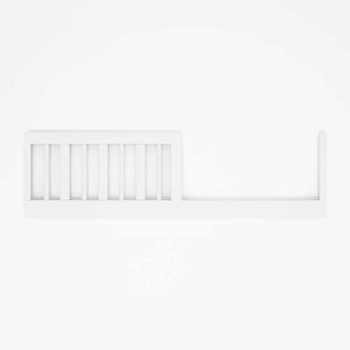 Finn White Wood Toddler Bed Rail