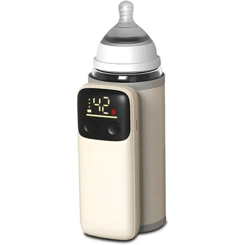 Portable Bottle Warmer for Travel Wireless Portable Baby Milk Warmer On The Go Constant Temperature Rechargeable USB Battery-Powered Baby Milk Heating Bag in Car Heaters Thermostat Bag