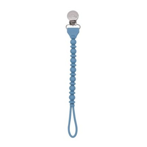 Itzy Ritzy Sweetie Beaded Strap Pacifier Clip, Color: Blue